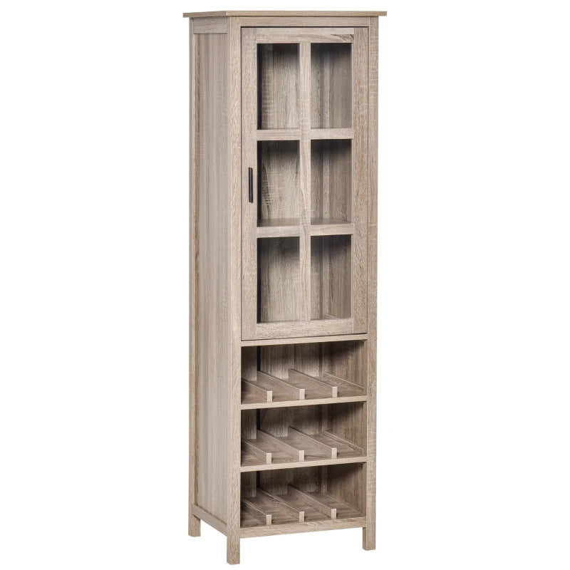 HOMCOM Tall Wine Cabinet