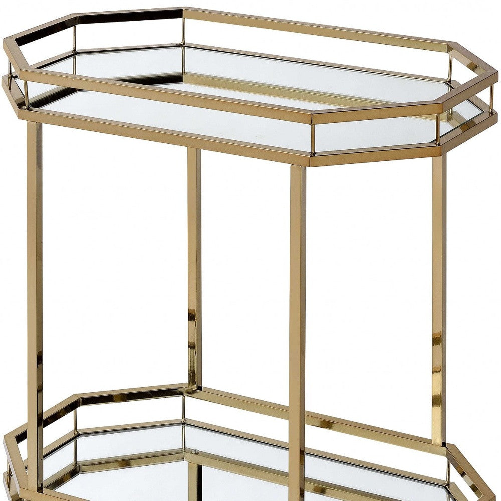 Iron Octagon Rolling Prep Cart
