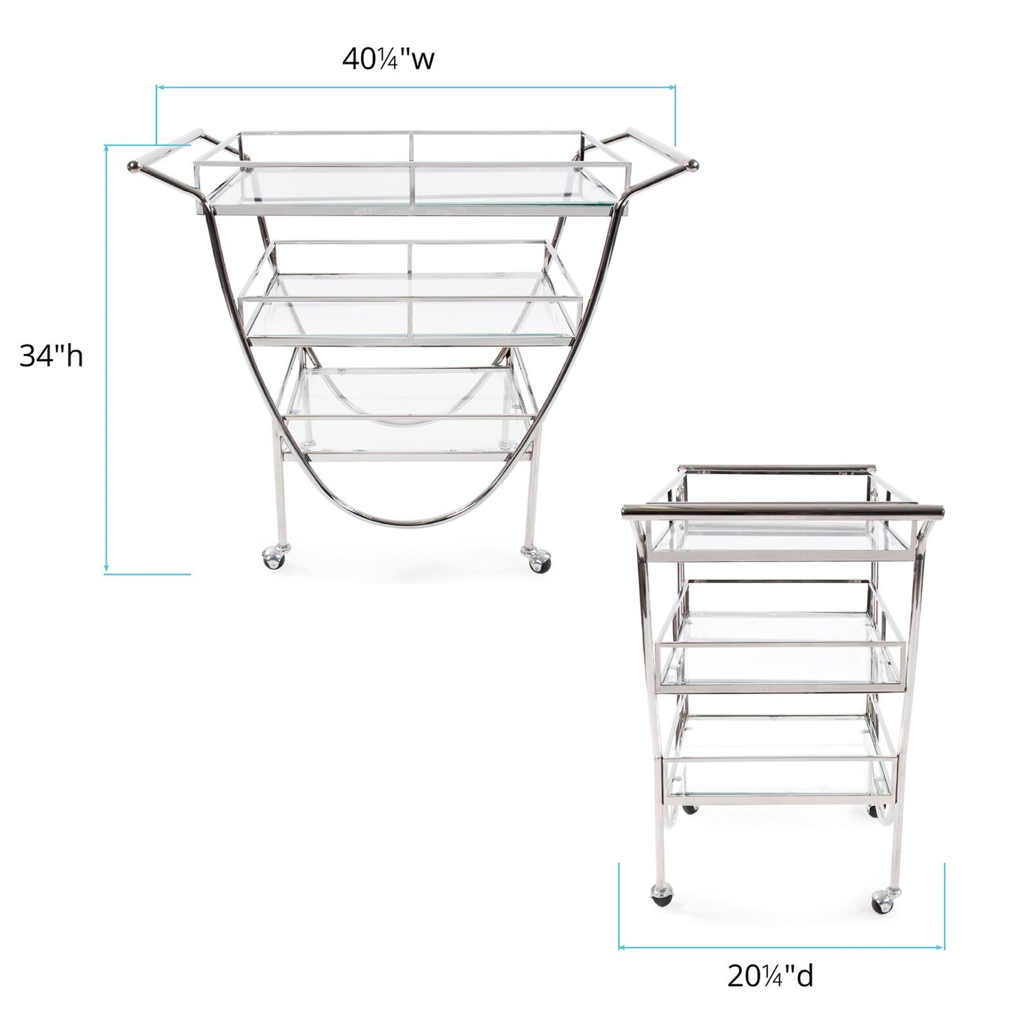 Tri-leveled Bar Cart