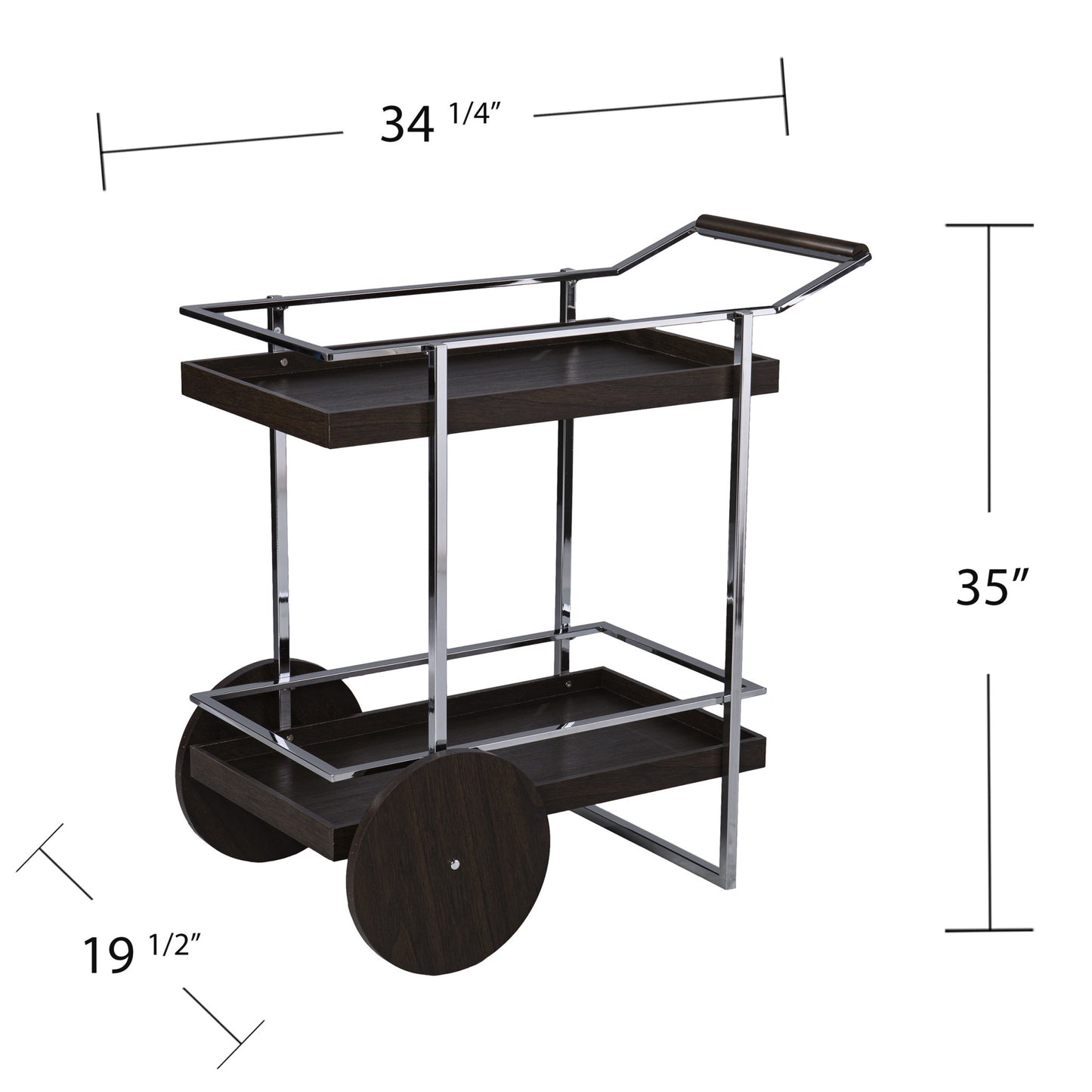 Iron Rolling Bar Cart