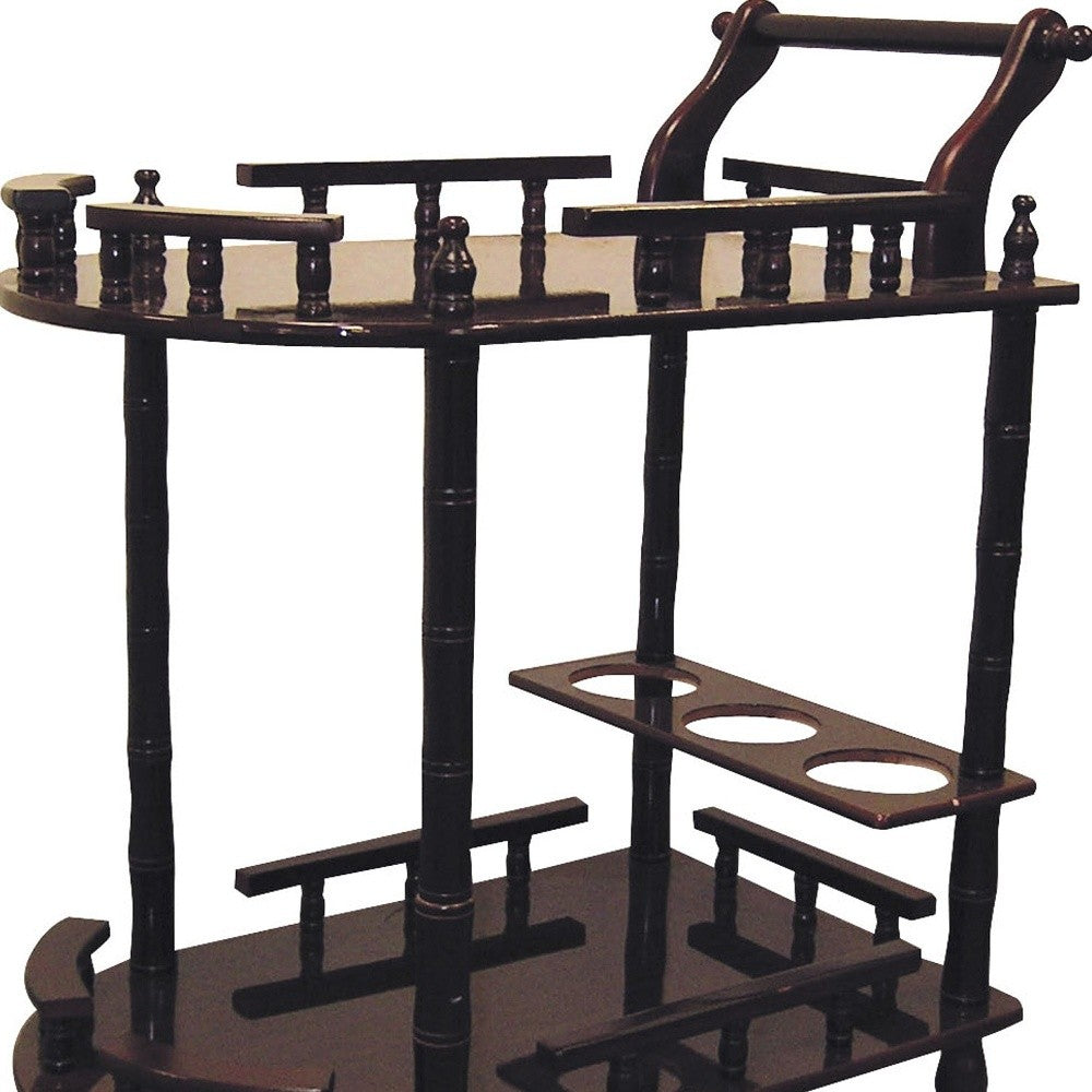Rolling Bar Cart With Wine Storage