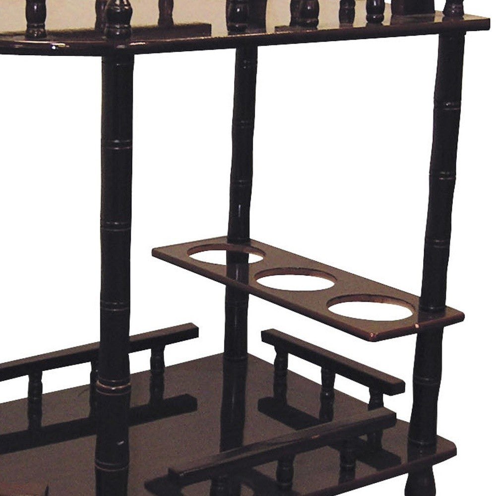 Rolling Bar Cart With Wine Storage