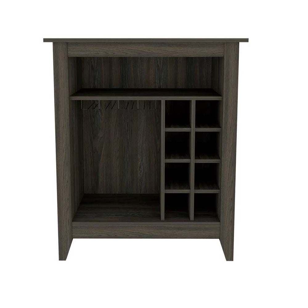 Modern Black Bar and Wine Storage Cabinet