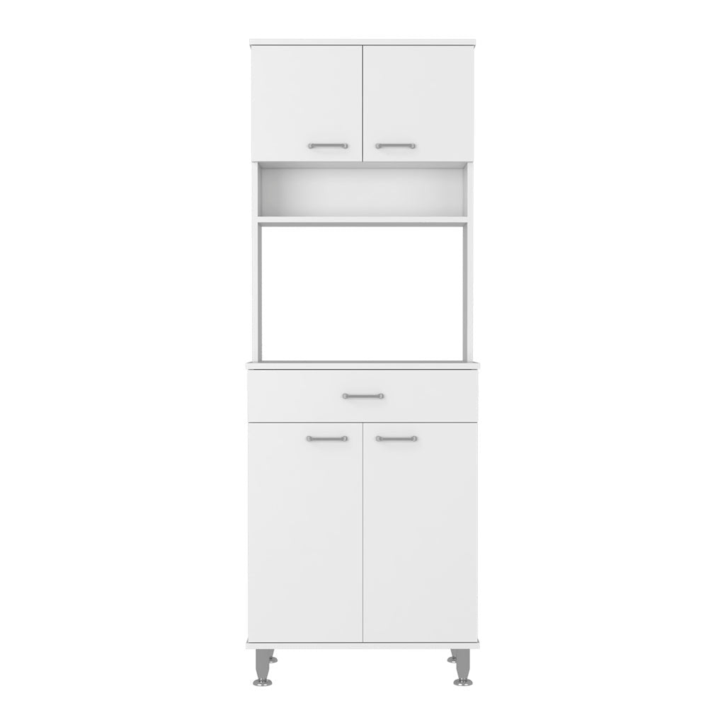 41" Walnut and White Wood Kitchen Island Set With Storage