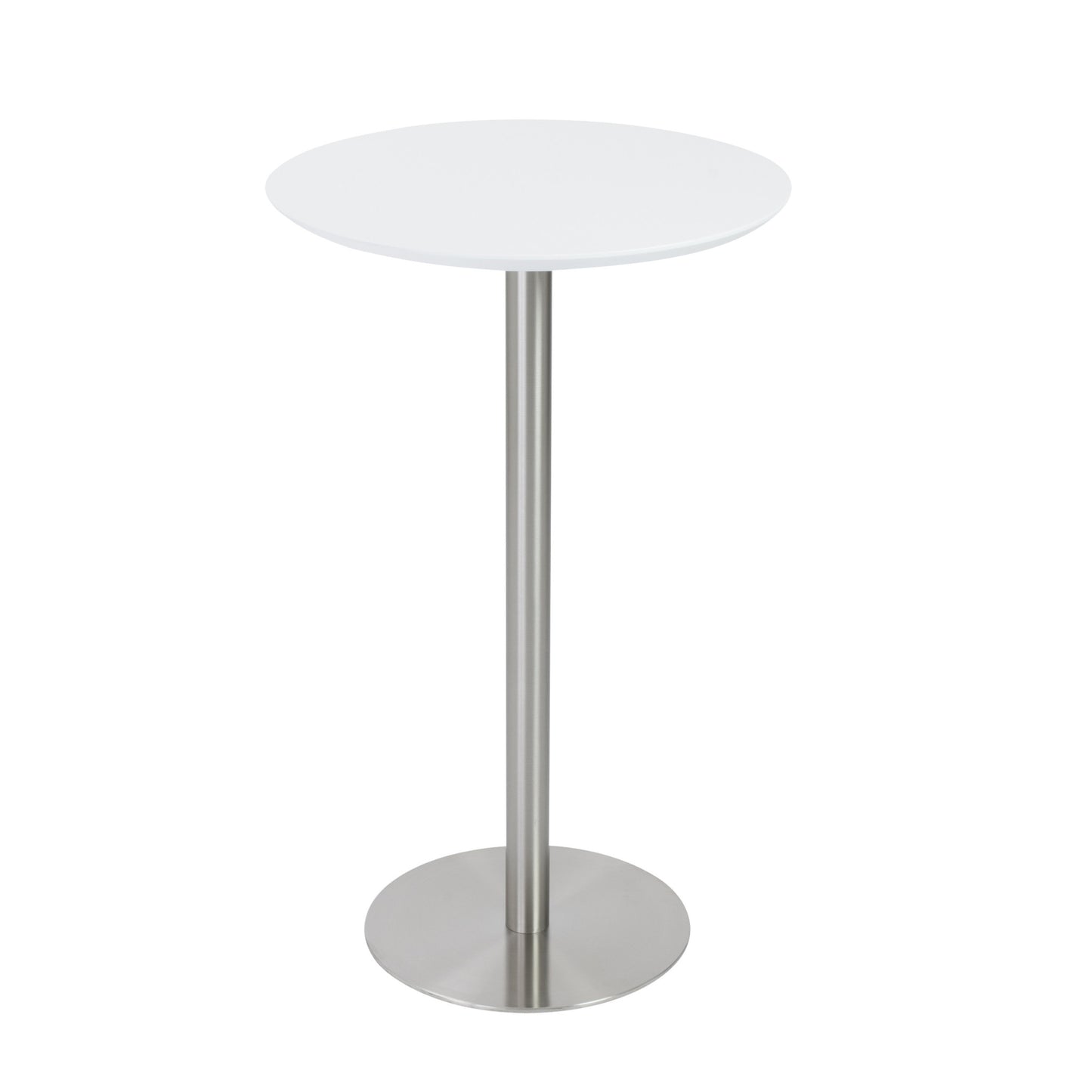 26" Rounded Stainless Steel Bar Table