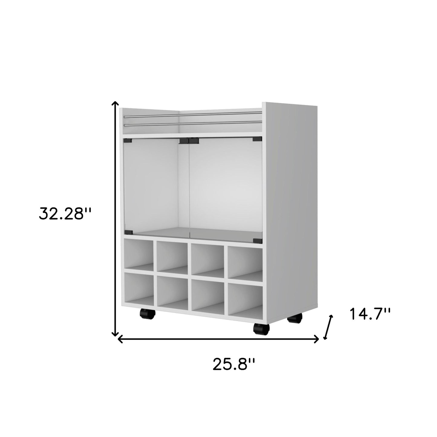Freestanding Bar Cart and Cabinet