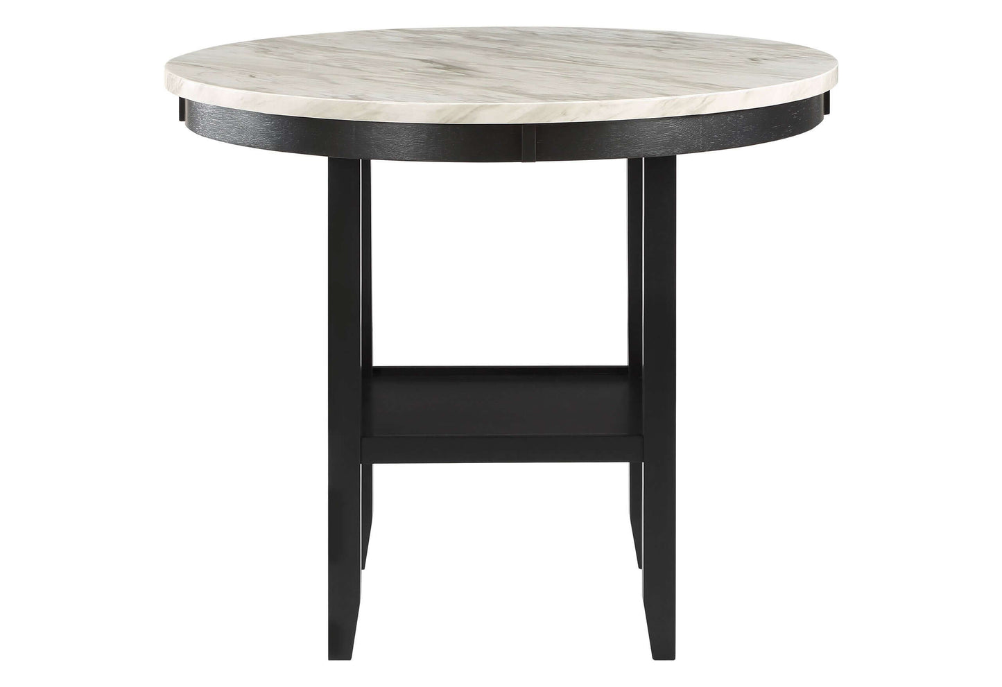 Homeroots 42" White Square Wood Bar Table