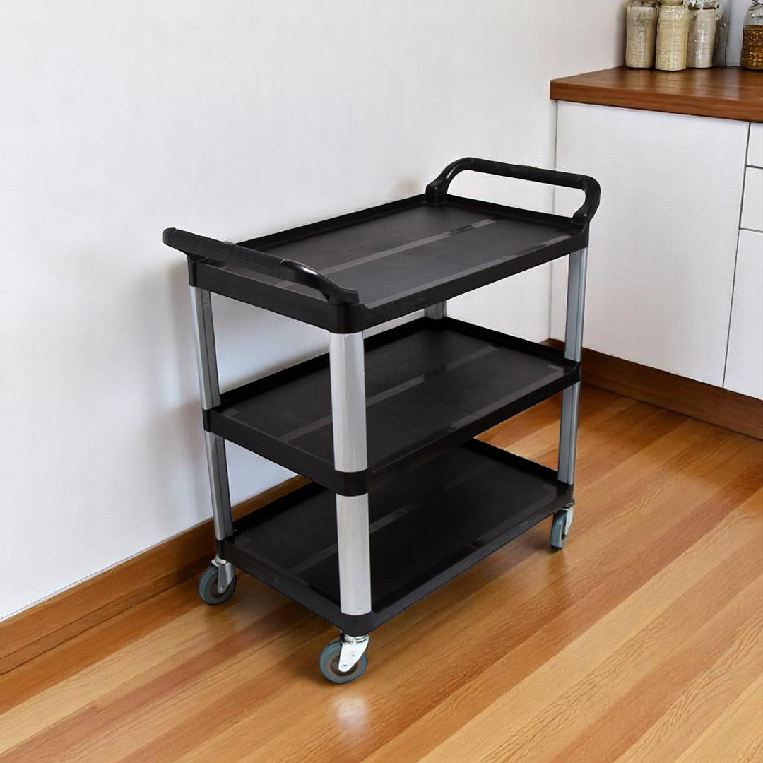 Heavy Duty Plastic Rolling Bar Cart
