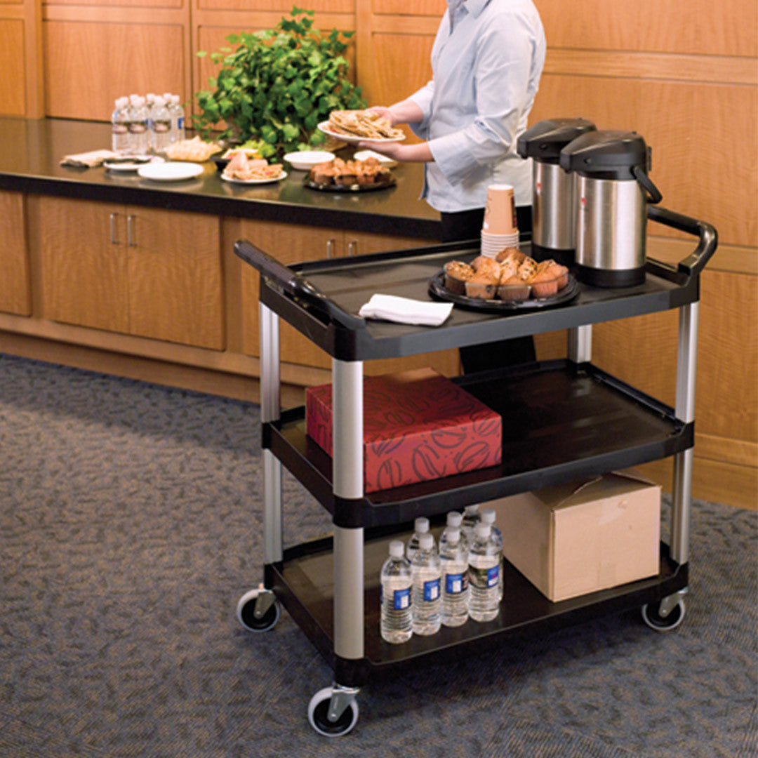 Heavy Duty Plastic Rolling Bar Cart