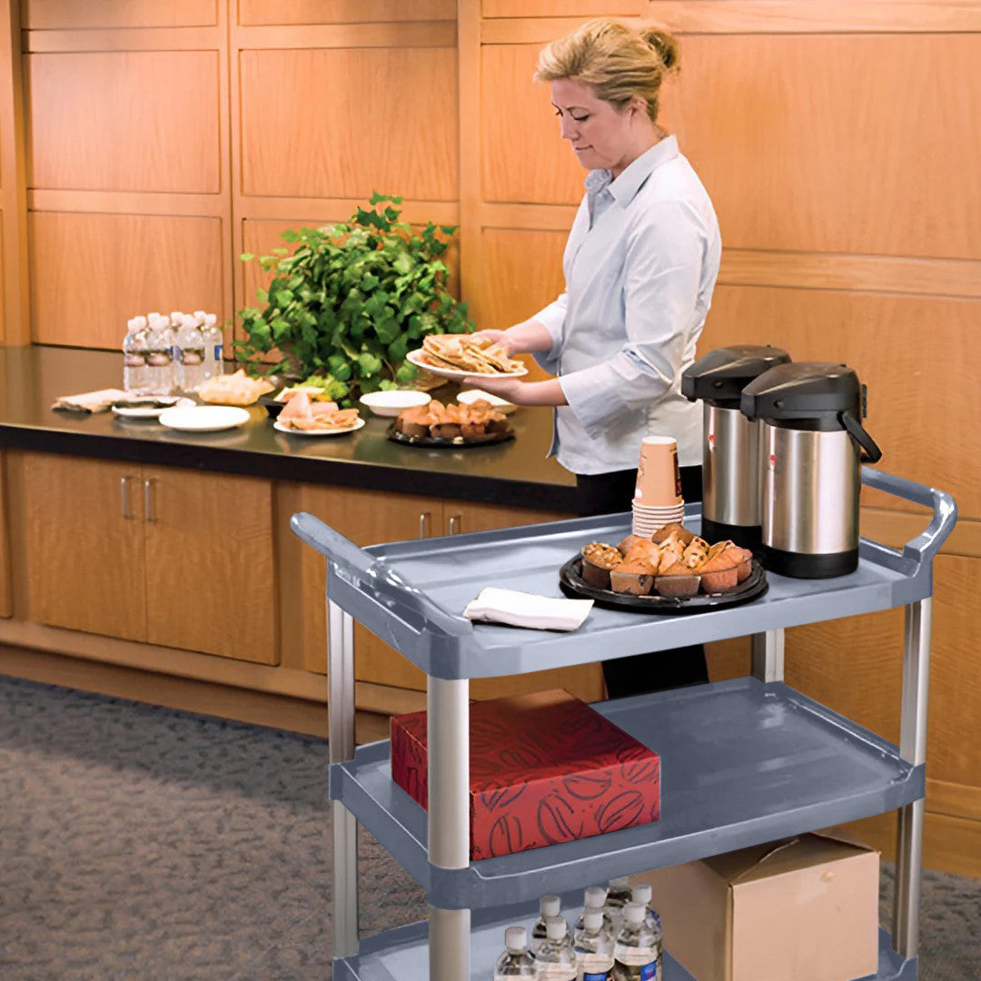 Heavy Duty Plastic Rolling Bar Cart