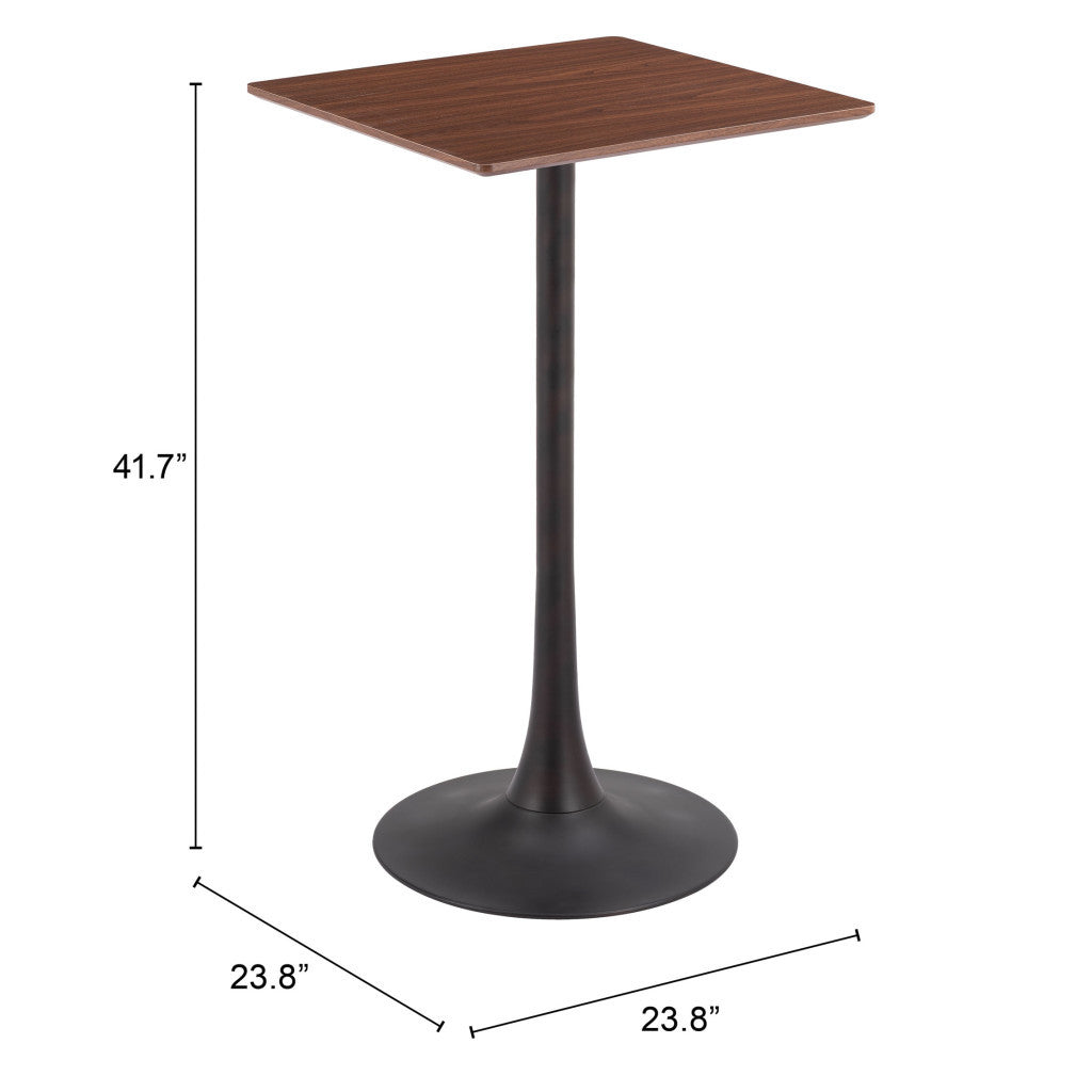 24" Brown Squared Bar Server