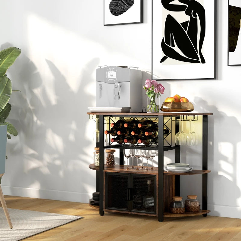 HOMCOM Wine Bar Cabinet