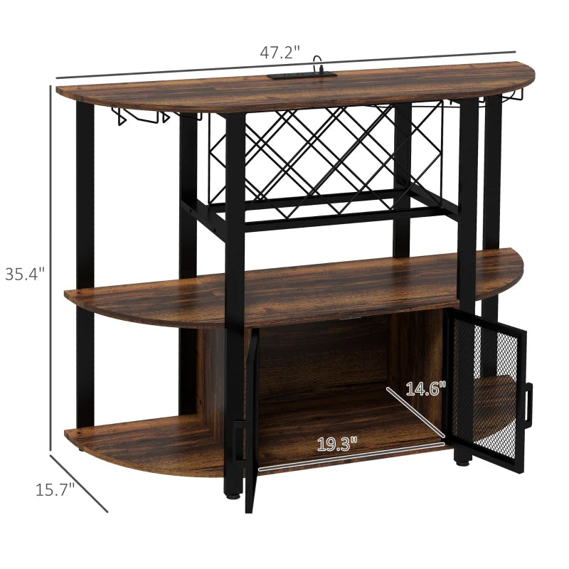 HOMCOM Wine Bar Cabinet