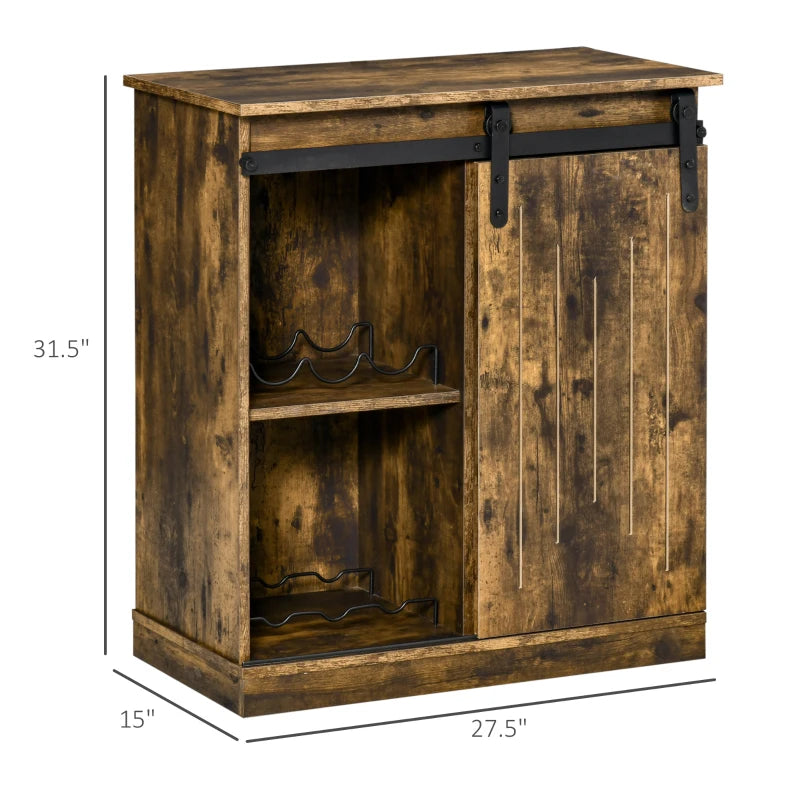HOMCOM Industrial Wine Cabinet