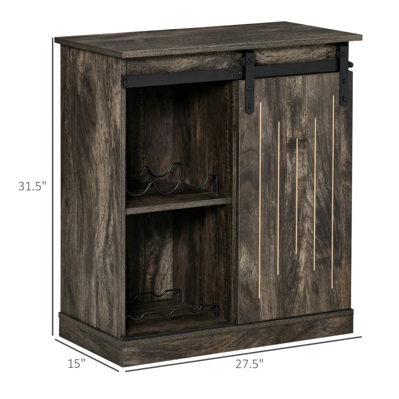 HOMCOM Industrial Wine Cabinet