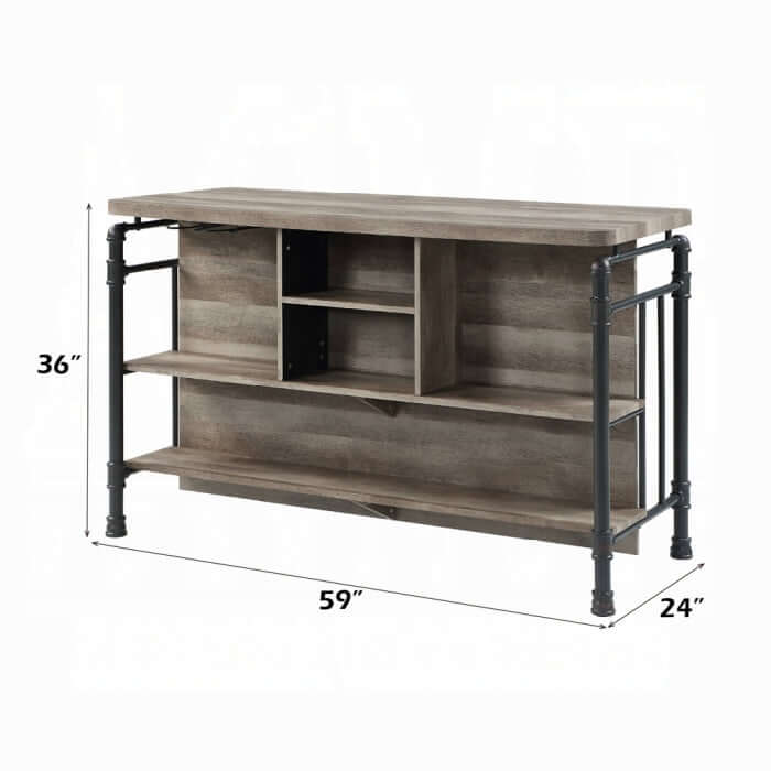 ACME Edina Counter Height Table Modern Dining Furniture