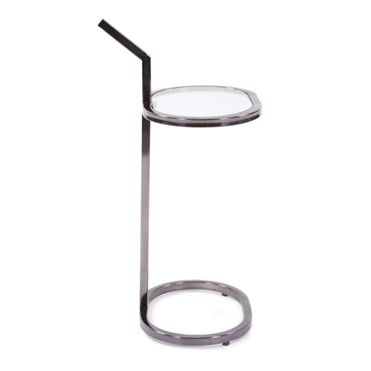 Howard Elliott Stainless Oval Drink Table