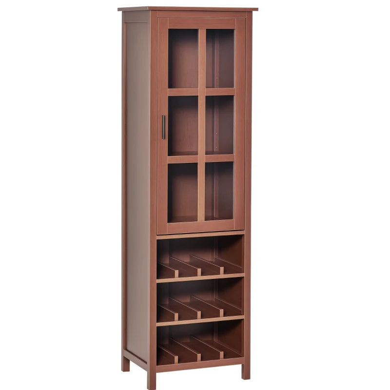 HOMCOM Tall Wine Cabinet