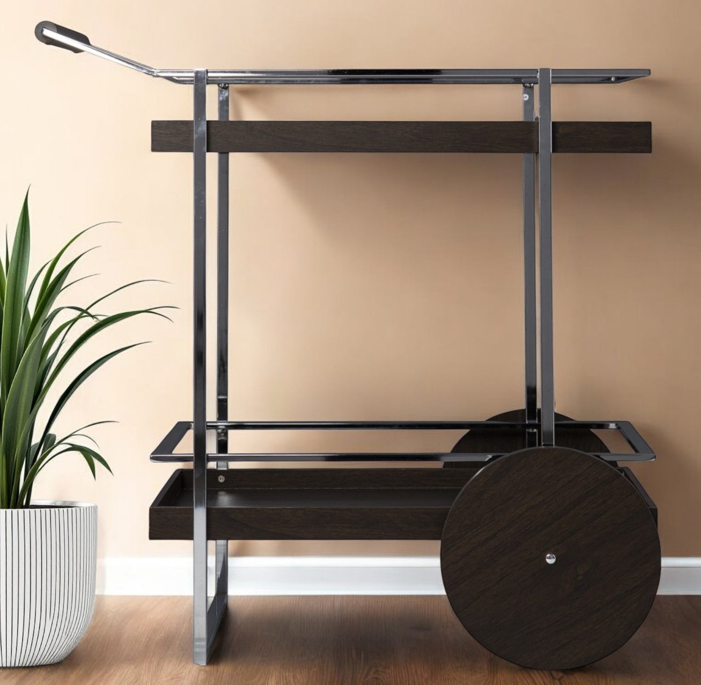 Iron Rolling Bar Cart