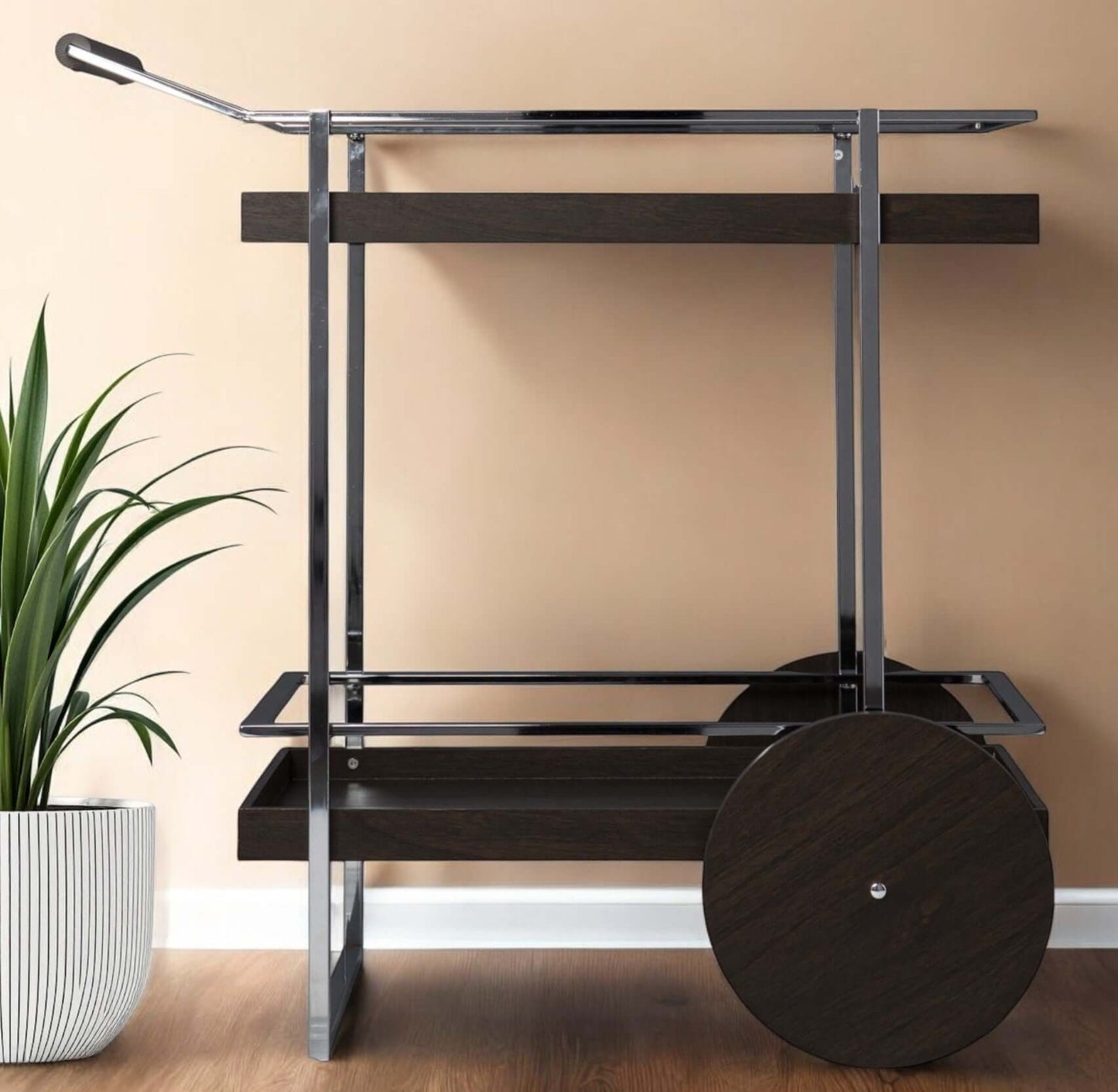 Iron Rolling Bar Cart
