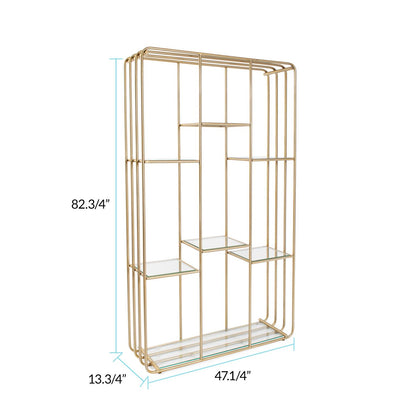 Perth Matte Gold Etagere