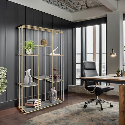 Perth Matte Gold Etagere