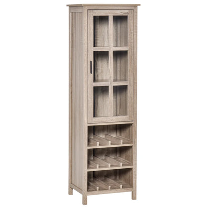 HOMCOM Tall Wine Cabinet