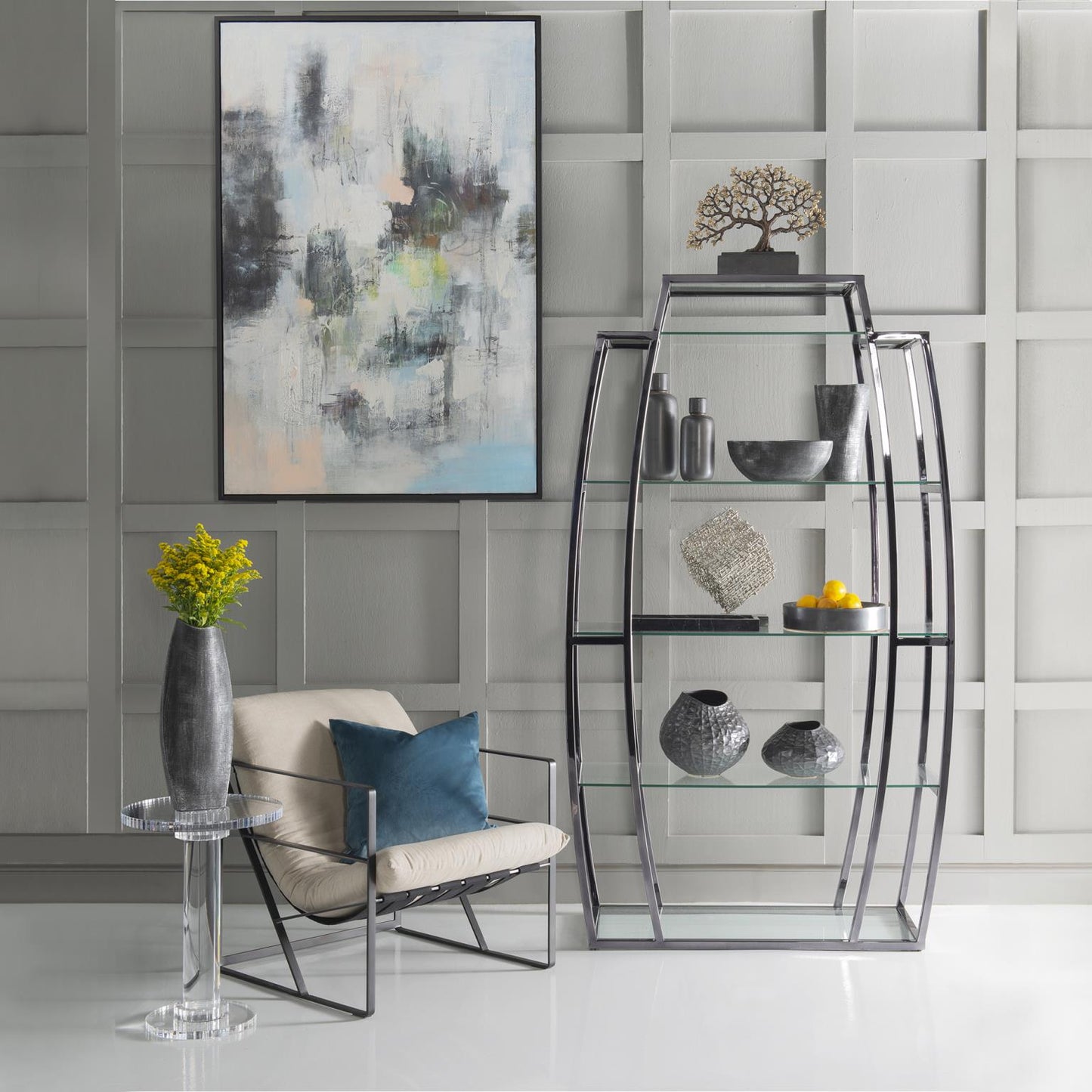 Black Nickel Stainless Steel Etagere