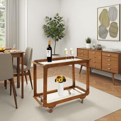Howard Elliott Rectangle Entertainment Bar Cart
