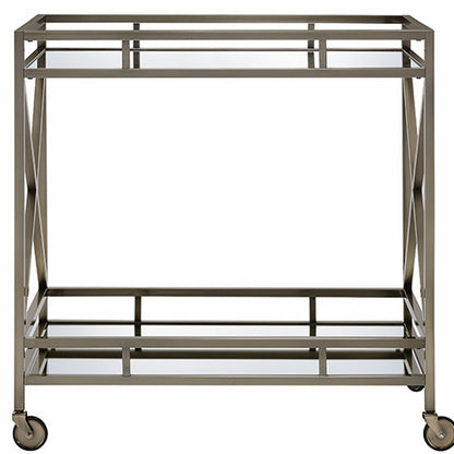 Antique Brass Metal Serving Cart