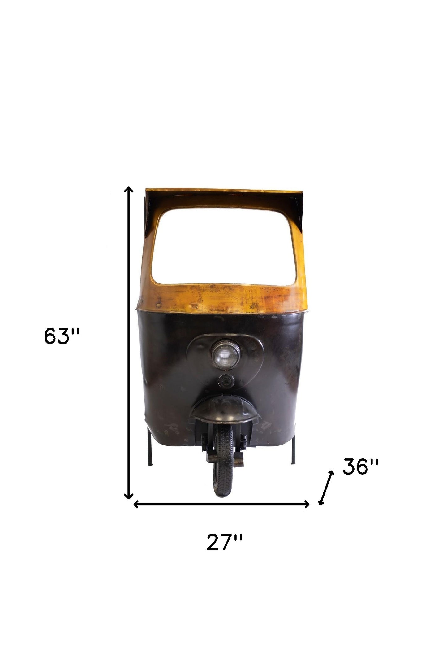 24" X 36" X 65" Tuk Tuk Bar