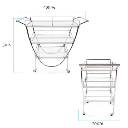 Tri-leveled  Bar Cart