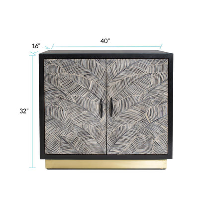 Laminae Bar Cabinet