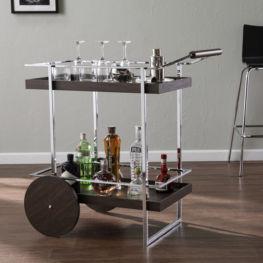Iron Rolling Bar Cart