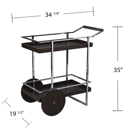 Iron Rolling Bar Cart