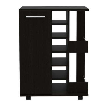 Contemporary Rolling Bar Cabinet