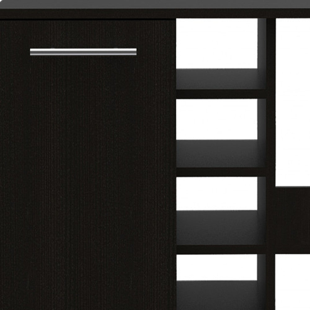 Contemporary Rolling Bar Cabinet