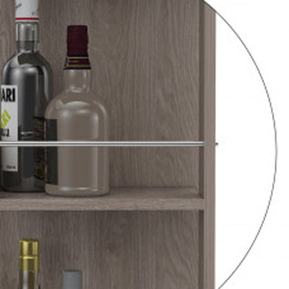 Contemporary Rolling Bar Cabinet