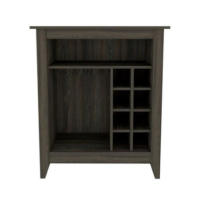 Modern Black Bar and Wine Storage Cabinet
