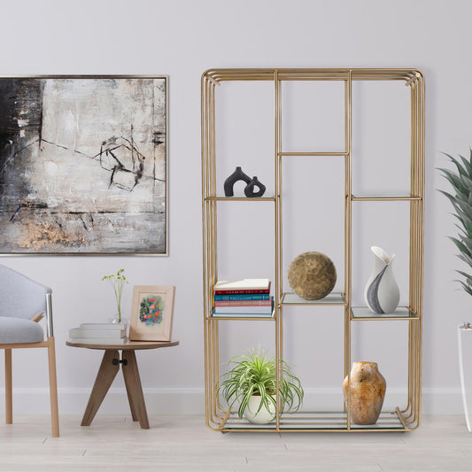 Perth Matte Gold Etagere