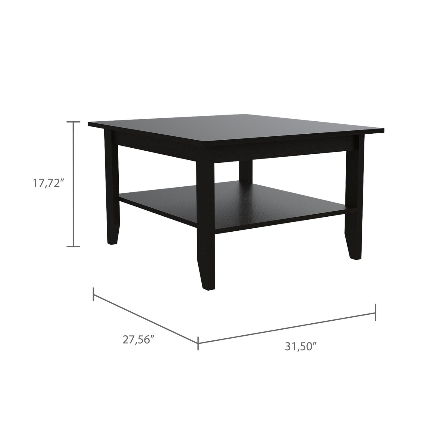 Open Shelving Bar cart And Coffee Table Set