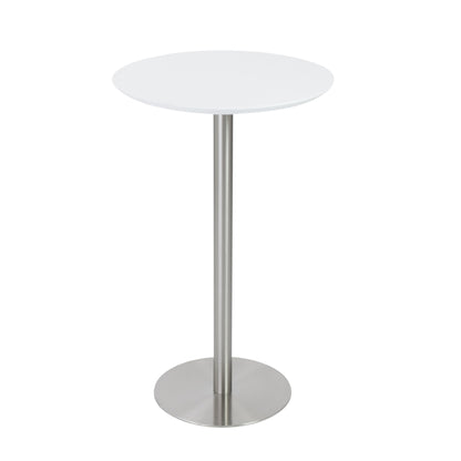 26" Rounded Stainless Steel Bar Table