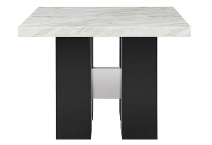 48" White Square Wood Bar Table