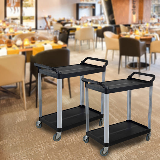 Plastic & Aluminum Rolling Bar Cart