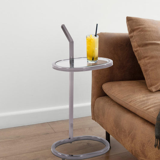 Stainless Oval Drink Table