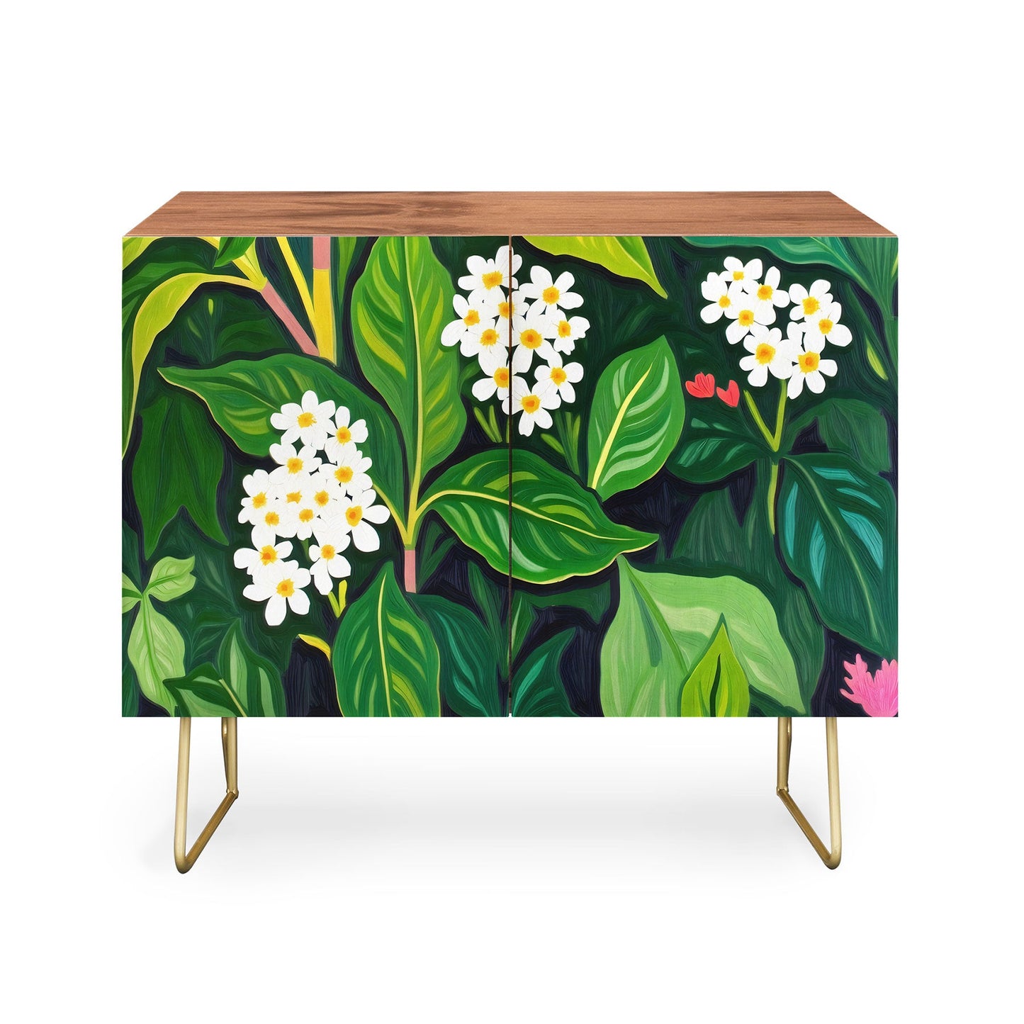 83 oranges beneath canopy credenza cabinet