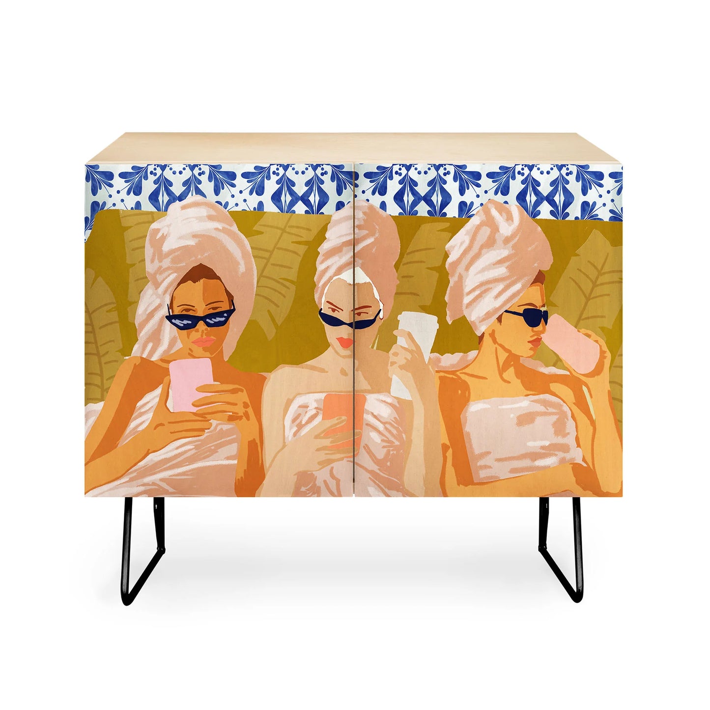 83 oranges ladies only club cabinet credenza