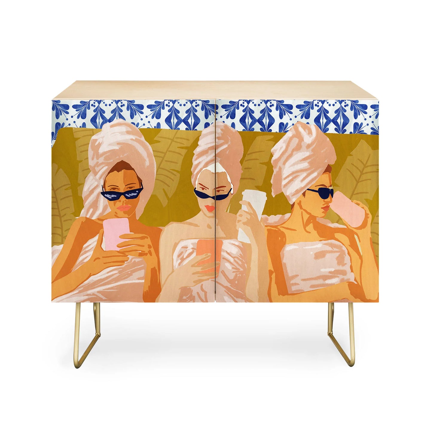 83 oranges ladies only club cabinet credenza
