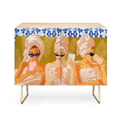 83 oranges ladies only club cabinet credenza