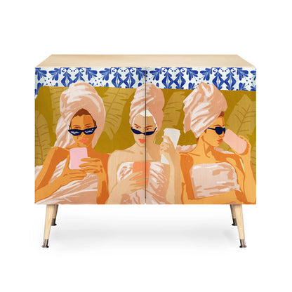 83 oranges ladies only club cabinet credenza